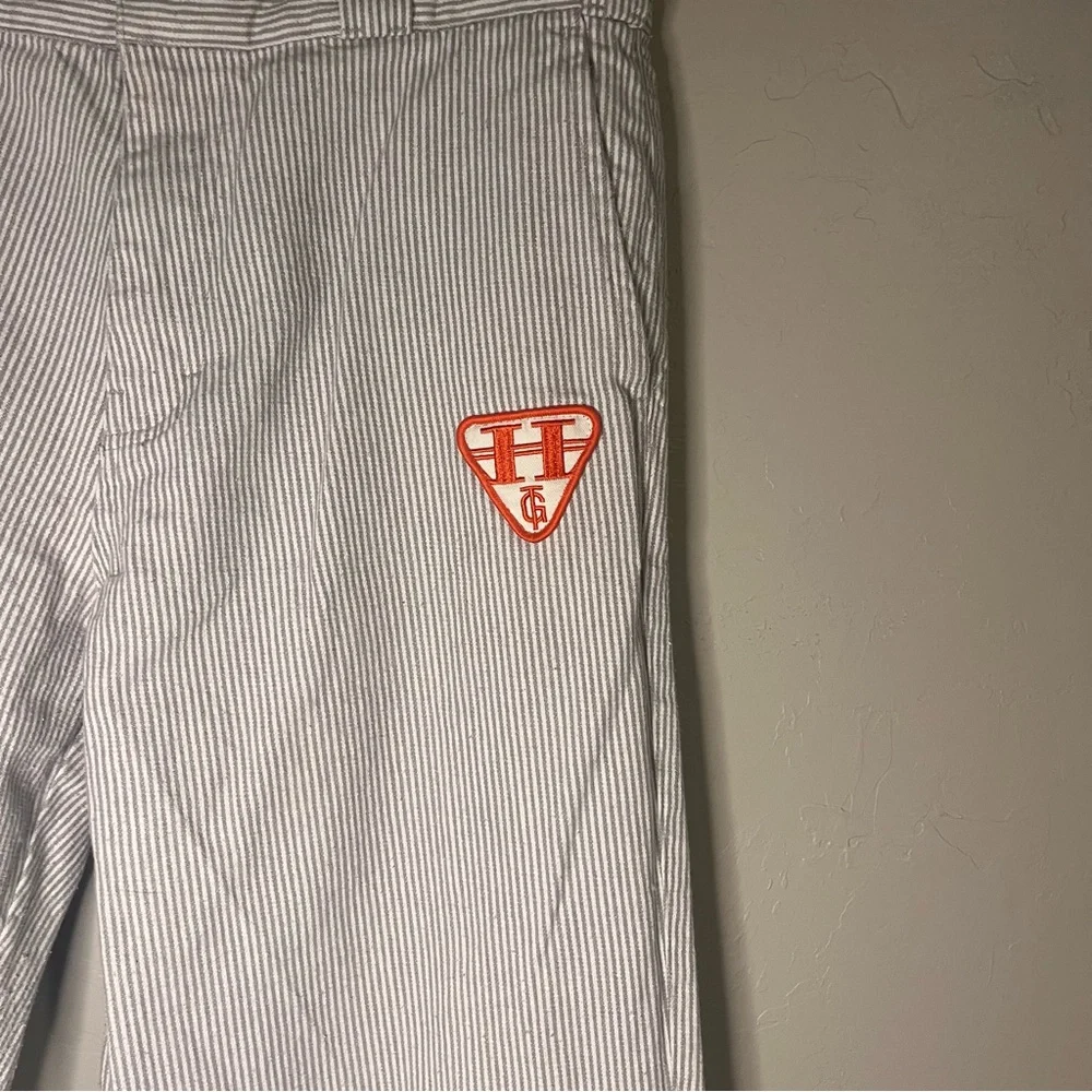 Honor the Gift Mechanic Uniform Striped Sports Patchwork Streetwear Pants - Picture 7 of 15